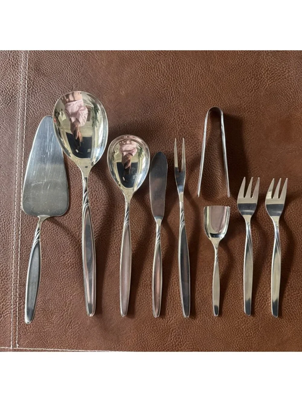WMF Rom Silverplate Serving Utensils 9 Pc Lot Pie Server Sugar Tongs Germany
